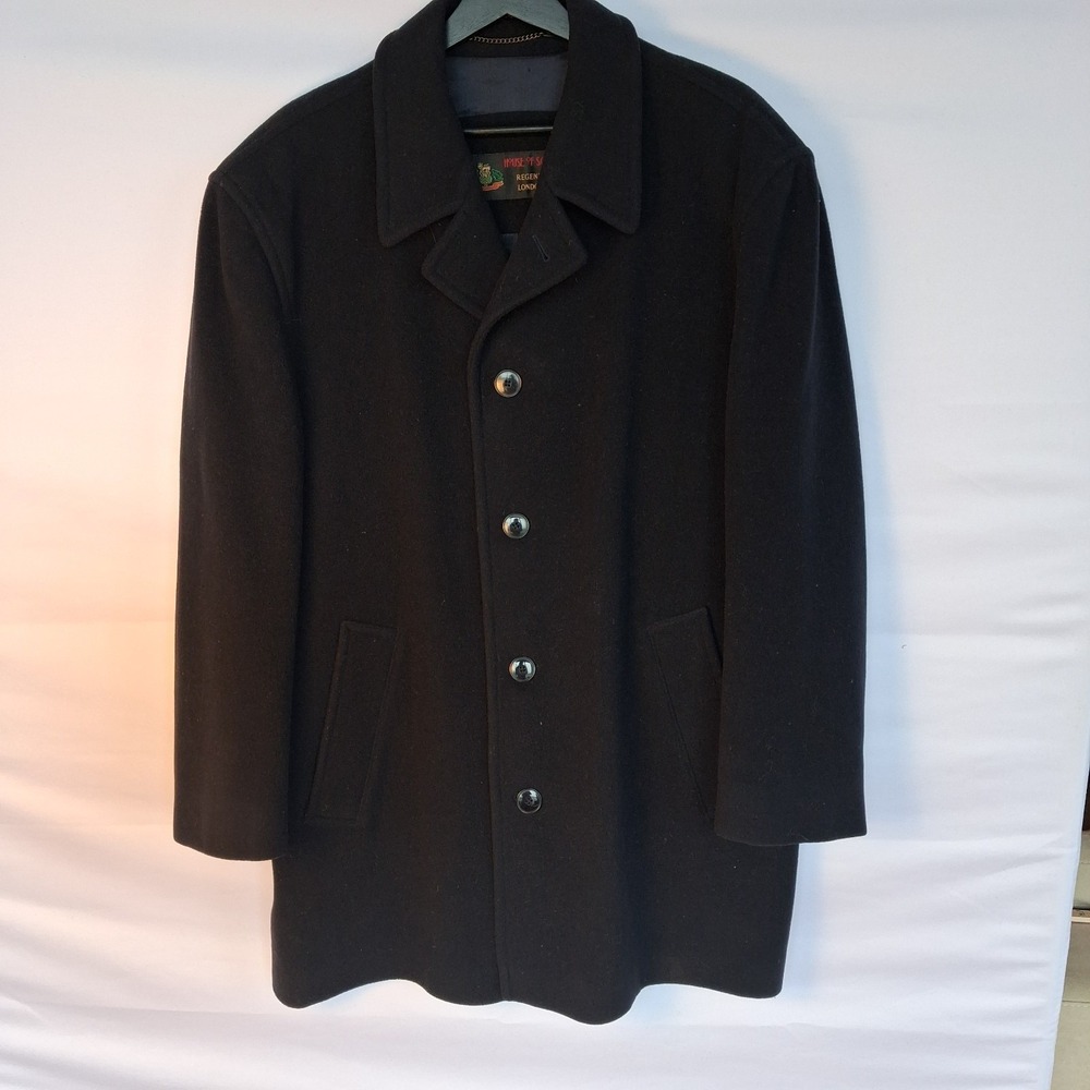 House of Scoland Vintage Wool/Cashmere Men's long winter coat Size: 50